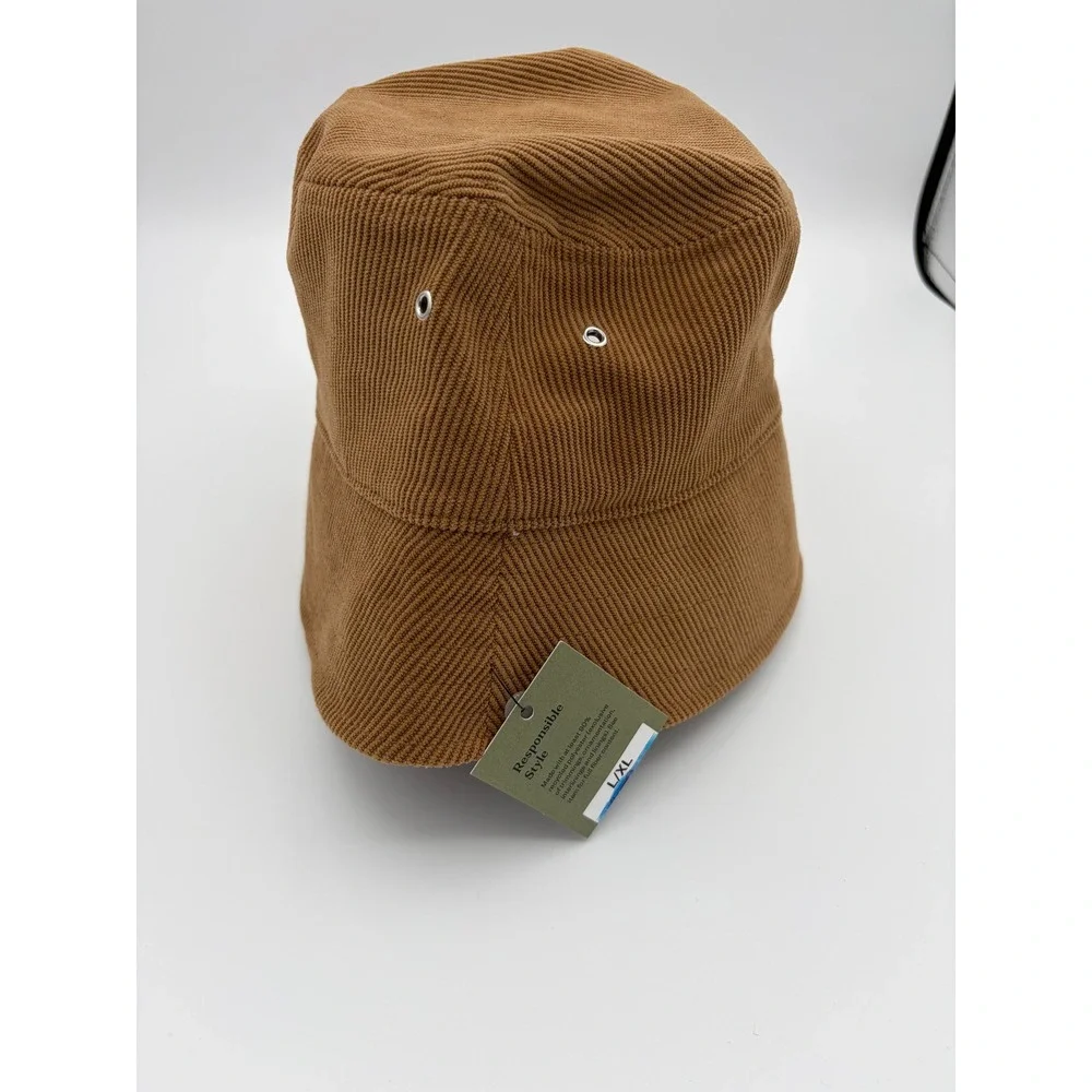 Goodfellow & Co Bucket Hat Mens L/XL Brown Corduroy Recycled Polyester